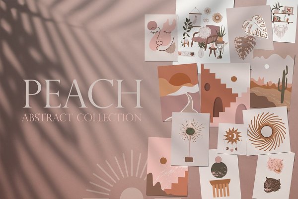Download Peach. Abstract collection