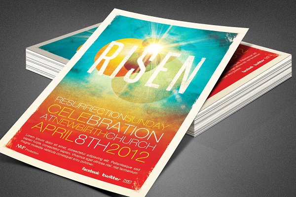 Download Risen Church Flyer Template