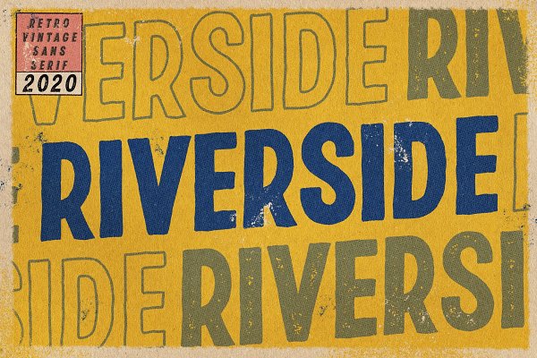 Download RIVERSIDE | Retro Sans Serif