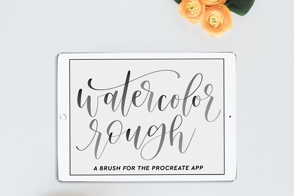 Download iPad Lettering - Watercolor Rough