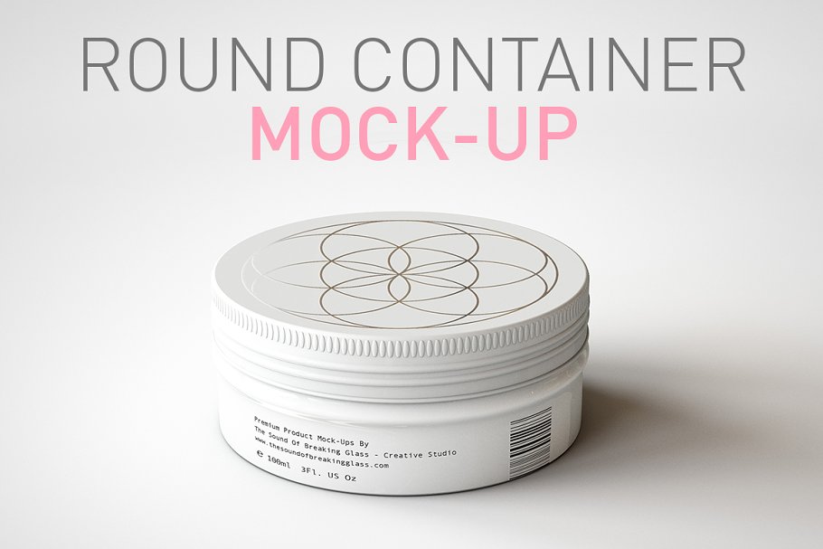 Download Round Cosmetic Tin Mock-Up
