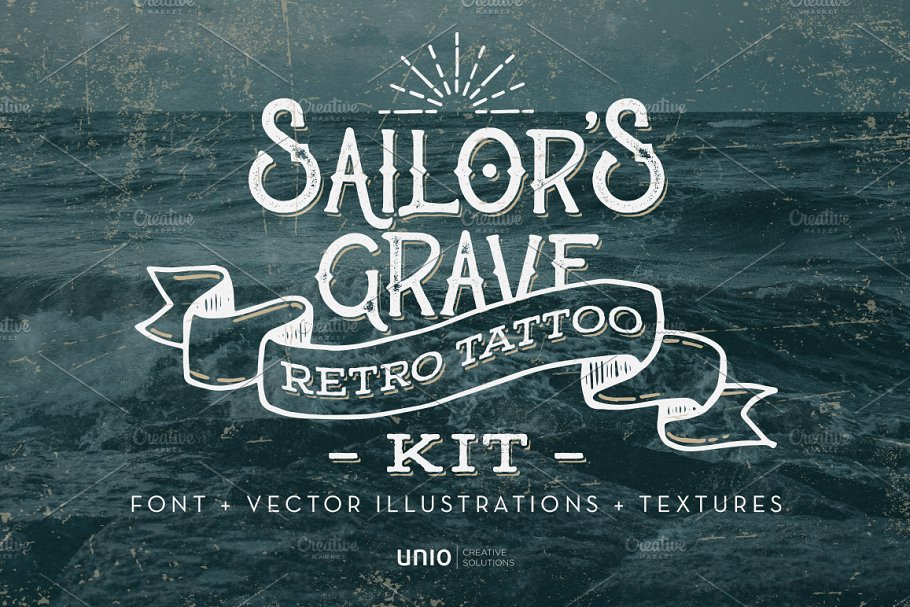 Download Sailor's Grave - Retro Tattoo Kit