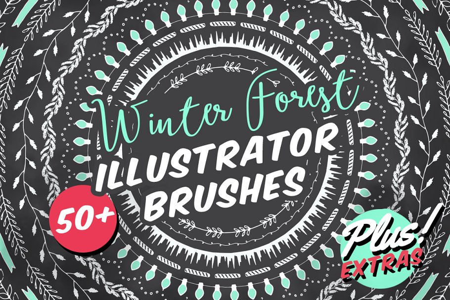 Download Winter Forest Illustrator Brushes