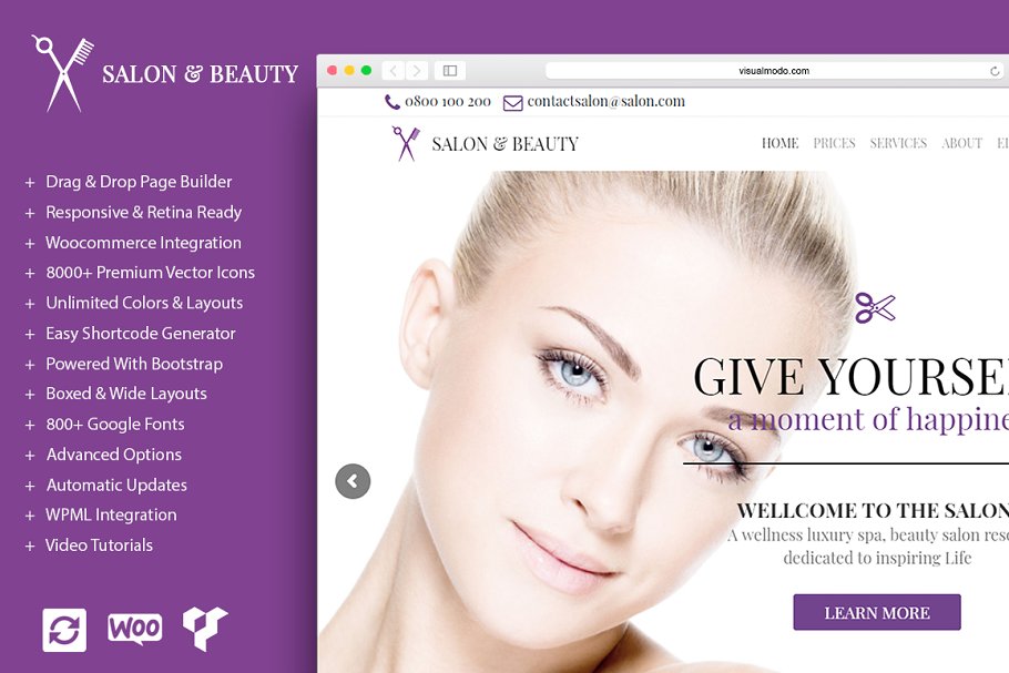 Download Salon - Beauty WordPress Theme