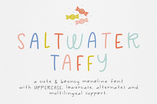 Download Saltwater Taffy Font