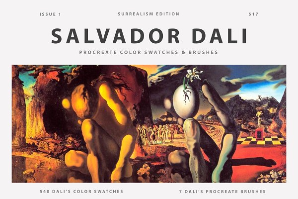 Download Dali's Art Procreate Brushes