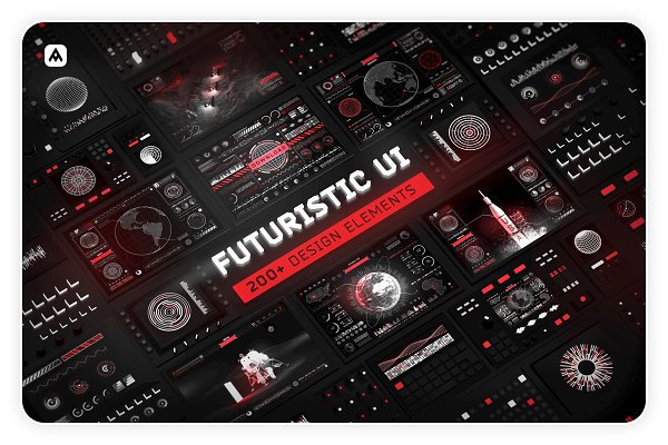 Download Futuristic UI - 200 design elements