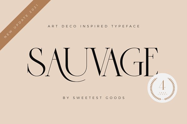 Download UPDATE! Sauvage - Font + Logos