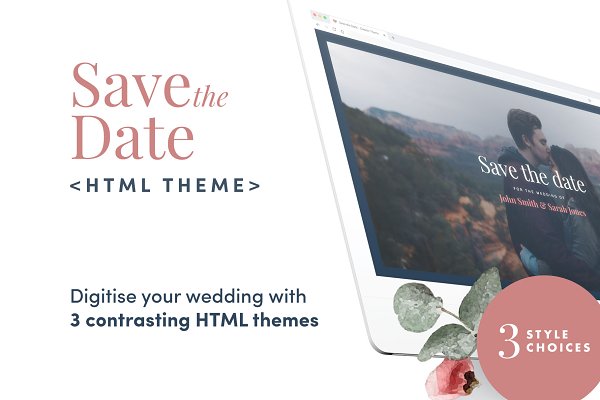 Download Save the Date - HTML Wedding Theme