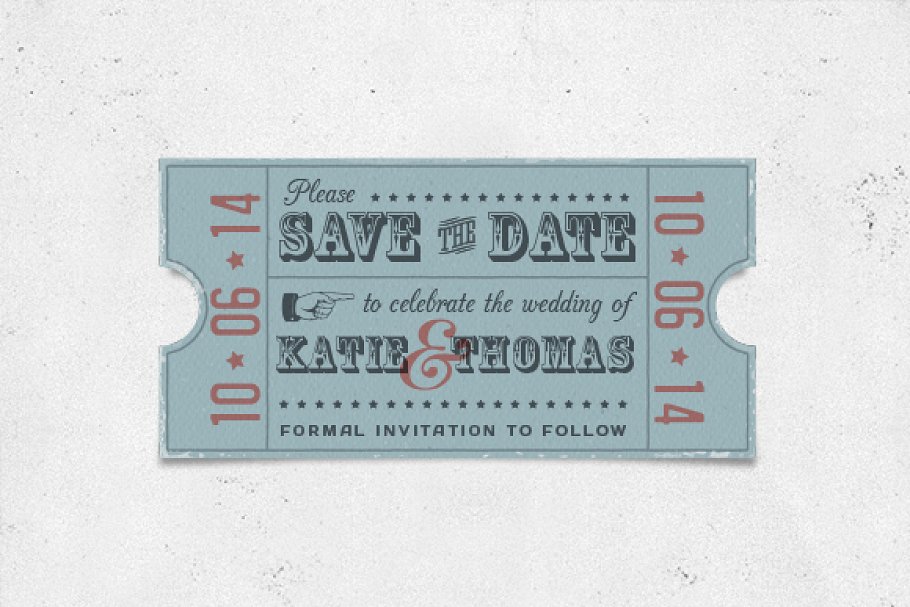 Download Vintage Save the Date Card