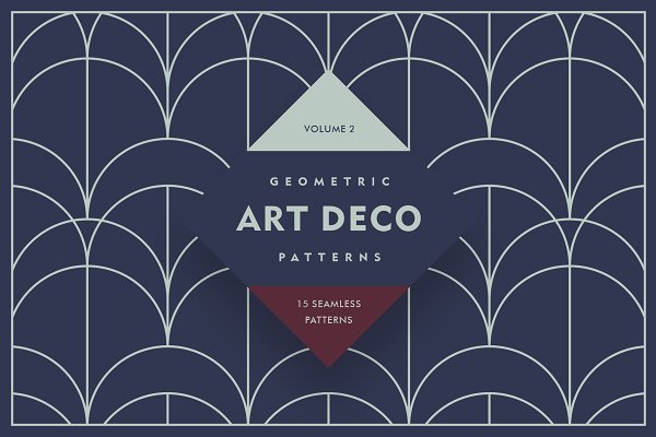 Download Geometric Art Deco Patterns V2