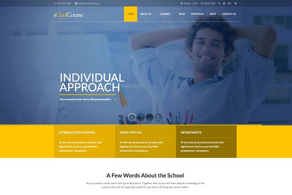 Download sCoolCourse Educational WP Theme