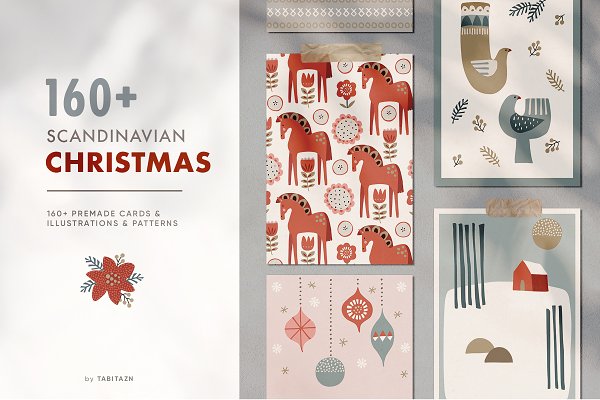 Download Scandinavian Christmas illustrations