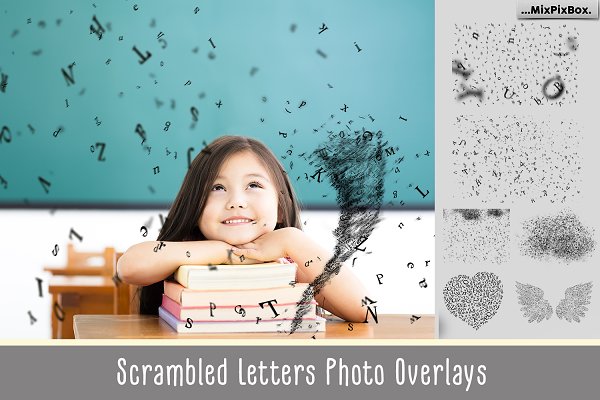 Download Scrambled letters photo overlays