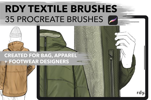 Download RDY Textile Brushes For Procreate