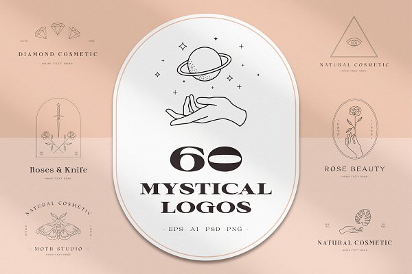 Download 60 Mystical Logos Pack