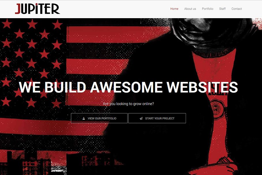 Download Jupiter - One-page Html Template
