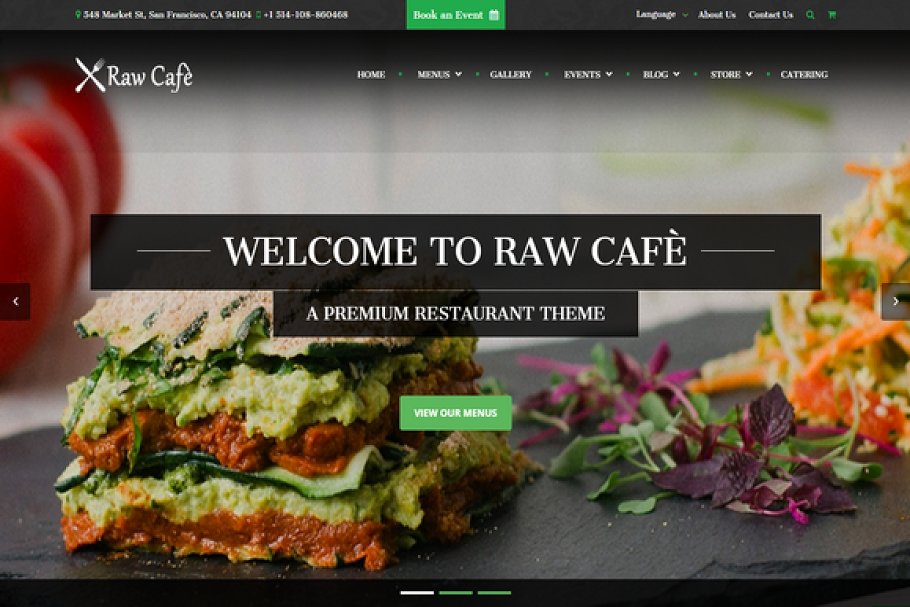 Download Raw Cafè-Bootstrap Theme Restaurant