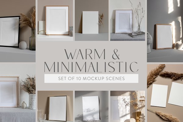 Download Warm & Minimalistic Mockup Set