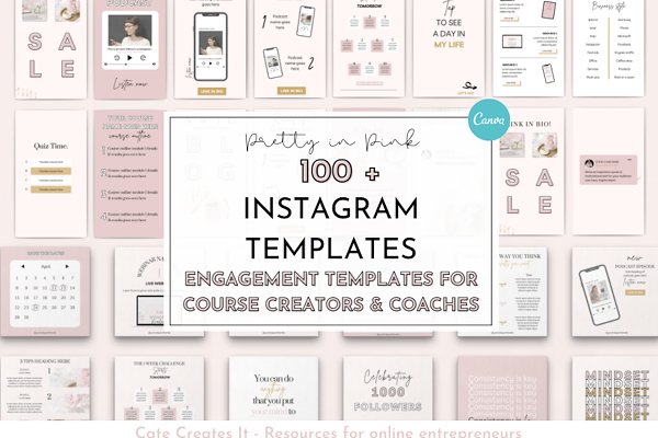 Download Instagram Canva templates engagement