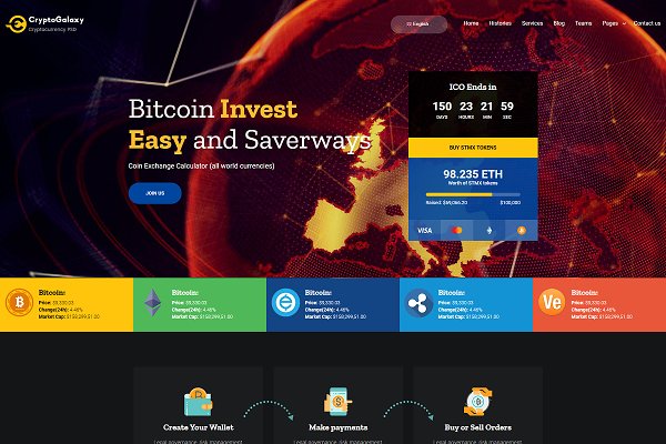 Download Cryptogalaxy - Bitcoin WP Theme