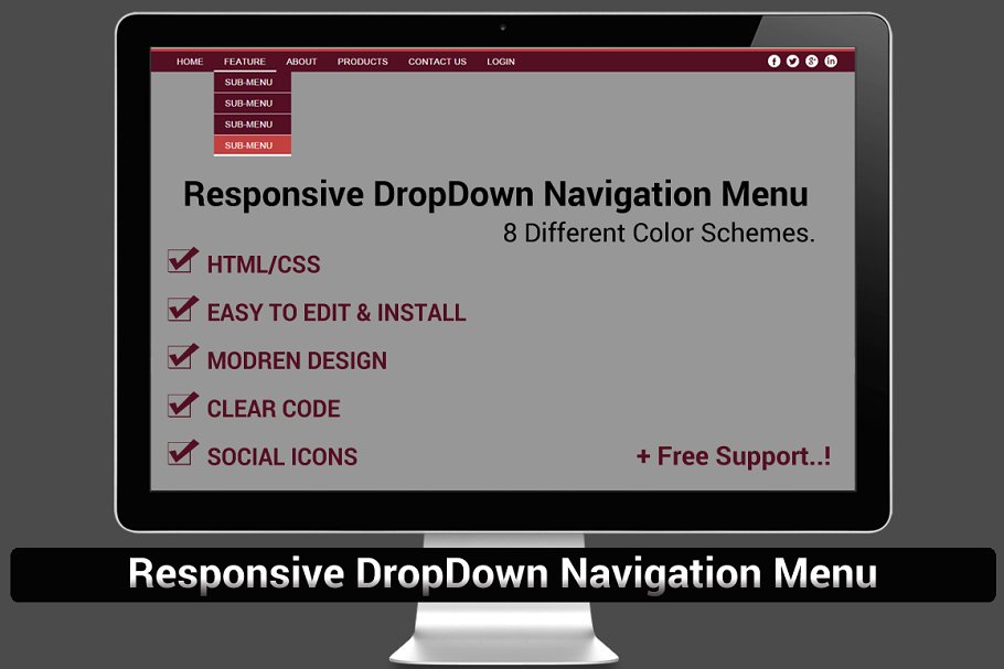 Download Responsive DropDown Navigation Menu