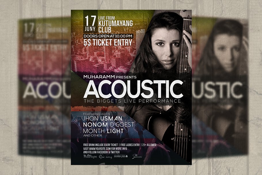 Download Acoustic Music Event Flyer / Poster