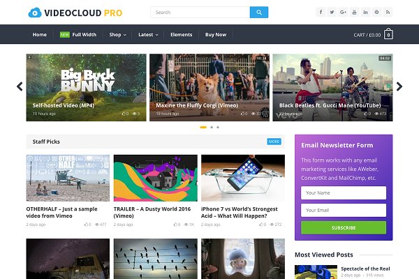 Download VideoCloud Pro - WP Video Theme