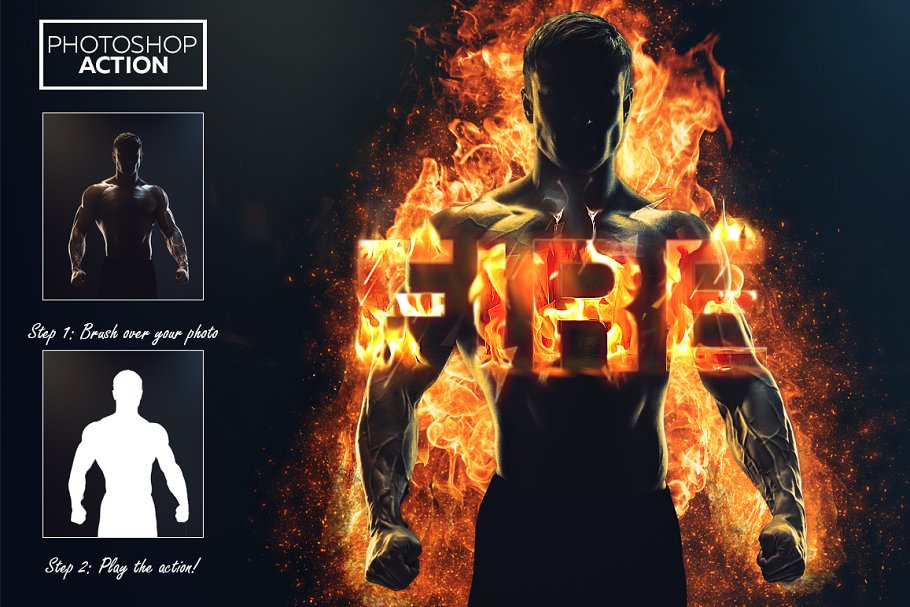 Download Fire Effect - Photoshop Action