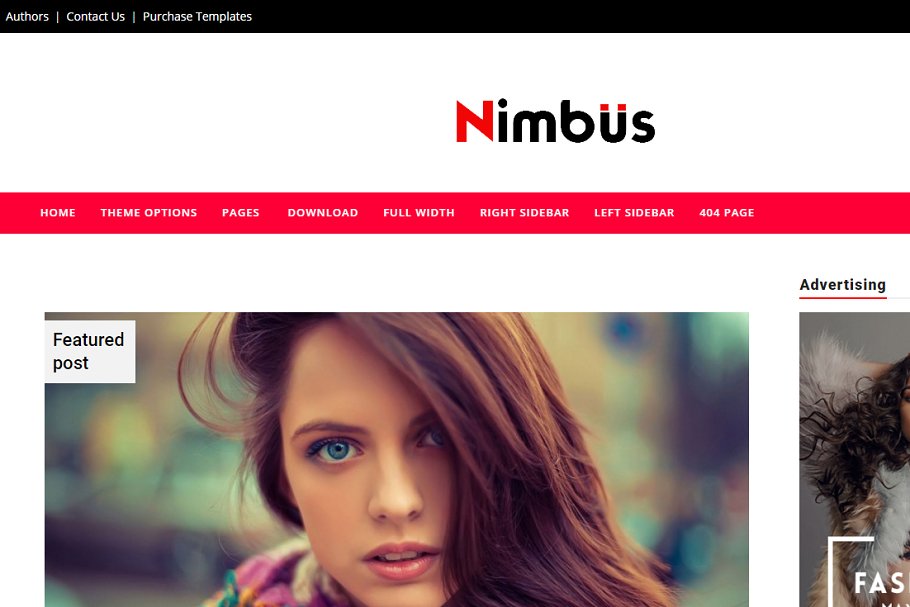 Download Nimbus blogger Template