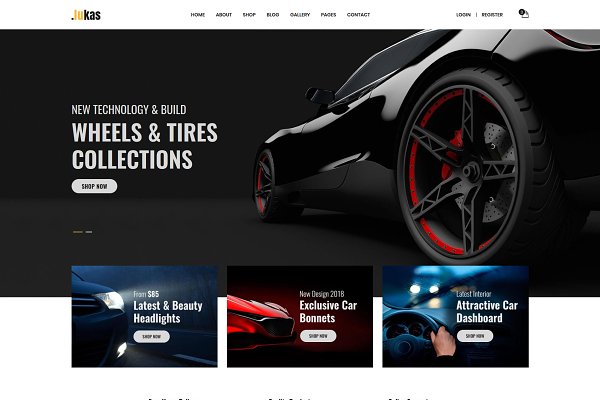 Download Lukas-Parts Store eCommerce Template