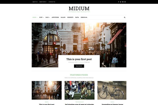 Download Midium - Blog WordPress Theme