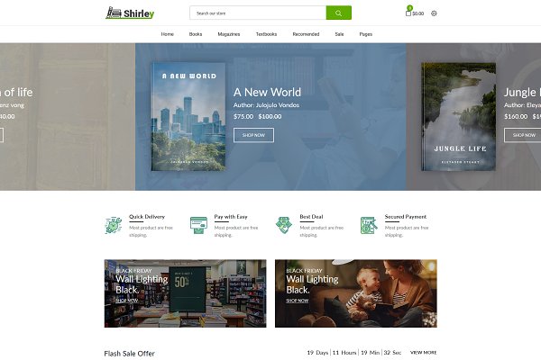 Download Shirley – Book Store Shopify Theme