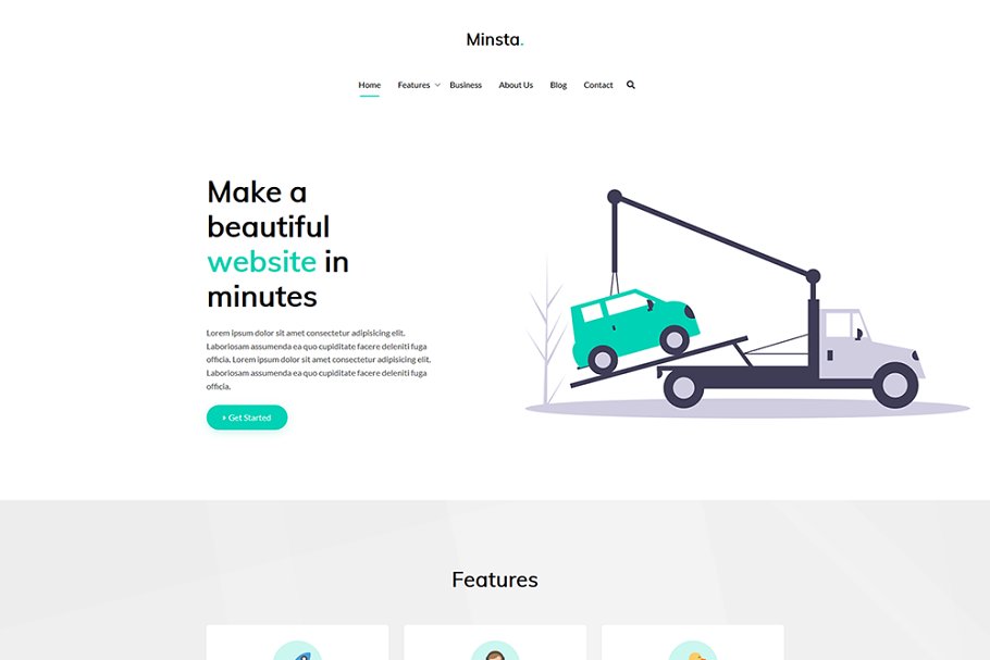 Download Minsta - Clean WordPress Theme