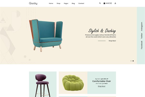 Download Quicky - Minimal eCommerce Template