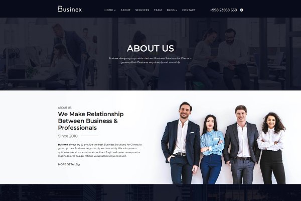 Download Businex - React Corporate Template