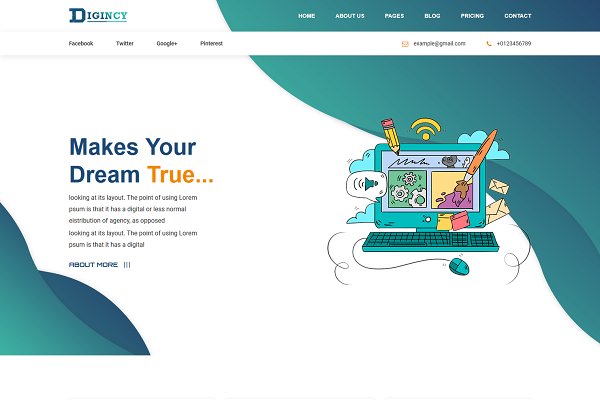 Download Digincy – Corporate HTML Template