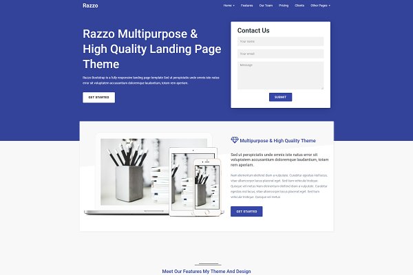 Download Razzo - Multipurpose Bootstrap Theme