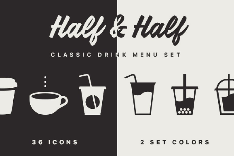 Download Half & Half Icon Pack