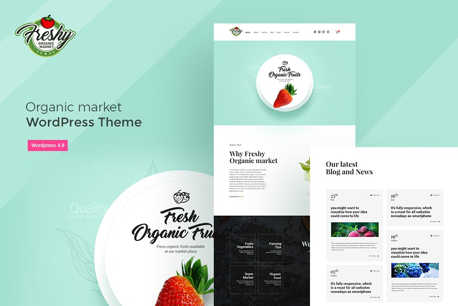 Download Freshy-Organic Shop WordPress Theme