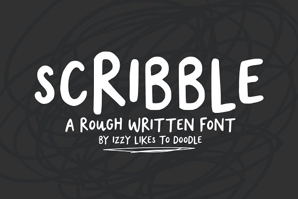 Download Scribble - A Rough Written Font