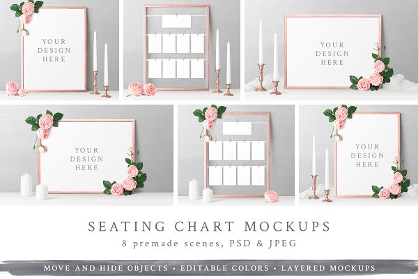 Download Wedding Seating Chart Mockups