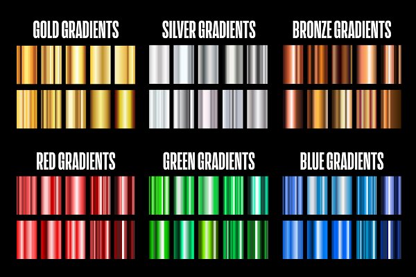 Download Set of Colorful Gradients .AI