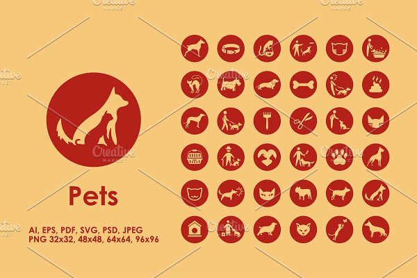 Download 36 pets icons