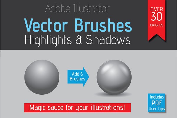 Download Highlight & Shadow Vector Brushes