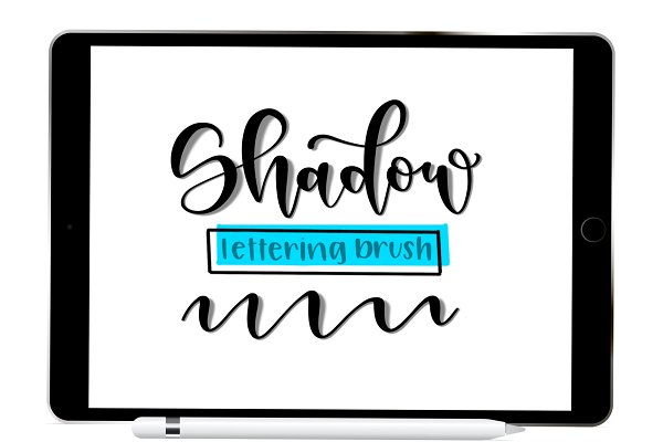 Download Shadow Procreate Lettering Brush