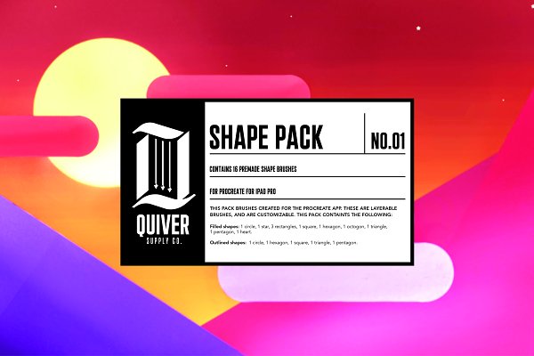 Download Procreate Shape Brush Pack 01