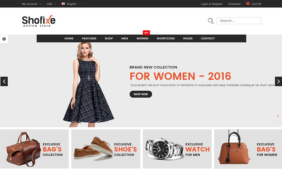 Download Shofixe - eCommerce Fashion Template