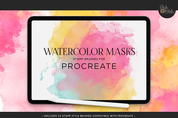 Download Procreate Watercolor Brush Stamps