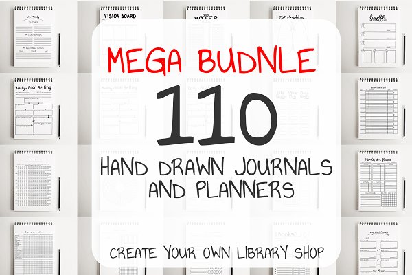 Download MEGA BUDNLE 110 Journals & Planners